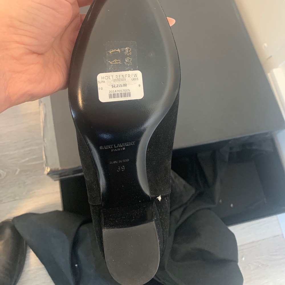 ❌SOLD❌ Brand new Saint Laurent Over the knee Suede Boots $500 pick up GTA - Picture 13 of 15